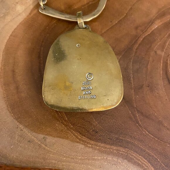 RETIRED Jeep Collins Brass Butterfly Shadowbox Necklace, 22" - Picture 3 of 5